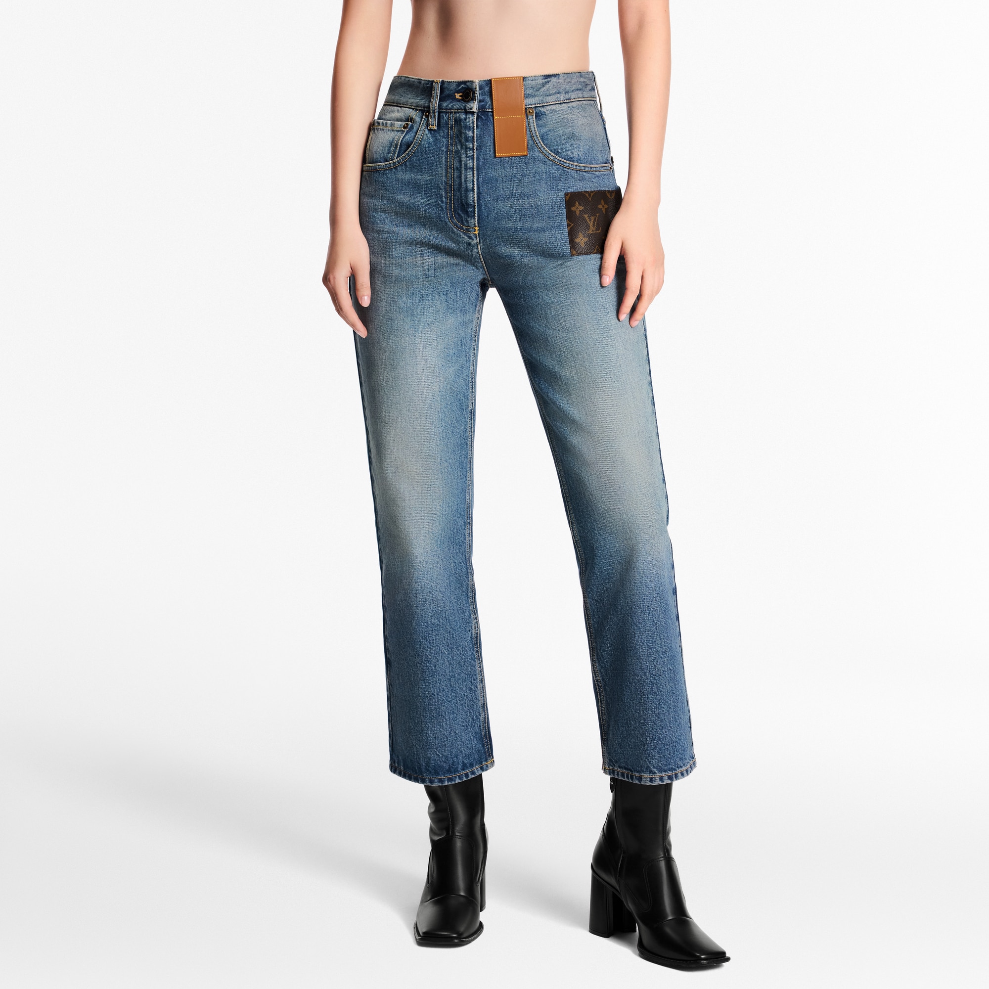 Monogram Patch Jeans - Ready-to-Wear | LOUIS VUITTON